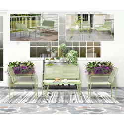 Set mobilier de gradina Outsunny 860-400V00GN (Green) Thumb