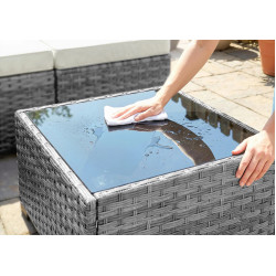 Комплект садовой мебели Outsunny 860-415V00GG (Grey/White Cream/Black) Thumb