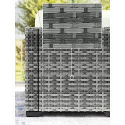 Комплект садовой мебели Outsunny 860-415V00GG (Grey/White Cream/Black) Thumb