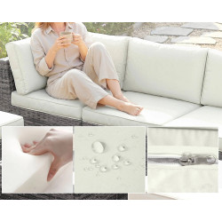 Комплект садовой мебели Outsunny 860-415V00GG (Grey/White Cream/Black) Thumb