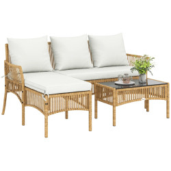 Комплект садовой мебели Outsunny 860-428V00CW (Cream White/Natural) Thumb