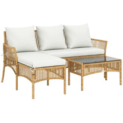 Комплект садовой мебели Outsunny 860-428V00CW (Cream White/Natural) Thumb