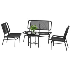 Set mobilier de gradina Outsunny 860-430V00BK (Black) Thumb