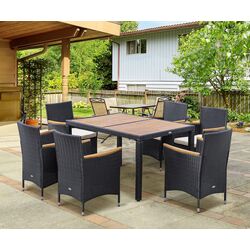 Комплект садовой мебели Outsunny 861-051BK (Black/Beige)