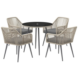 Комплект садовой мебели Outsunny 861-100V00LR (Light Brown/Grey) Thumb