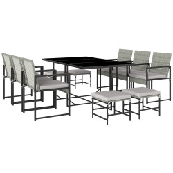 Комплект садовой мебели Outsunny 861-122V00LG (Grey/Black) Thumb