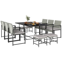 Комплект садовой мебели Outsunny 861-122V00LG (Grey/Black) Thumb