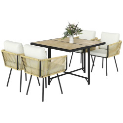 Set mobilier de gradina Outsunny 861-131V00BG (Natural/Beige) Thumb