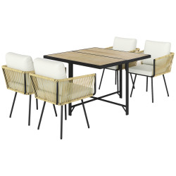 Set mobilier de gradina Outsunny 861-131V00BG (Natural/Beige) Thumb