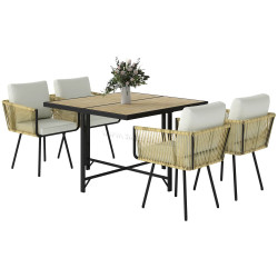 Set mobilier de gradina Outsunny 861-131V00BG (Natural/Beige)