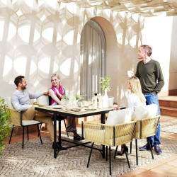 Set mobilier de gradina Outsunny 861-131V00BG (Natural/Beige) Thumb