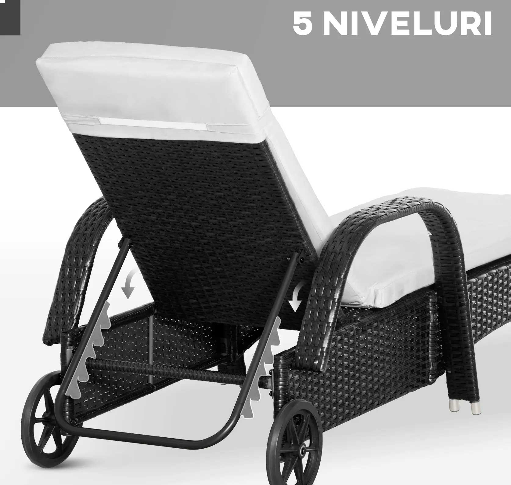 Комплект садовой мебели Outsunny 862-011BK (Black/Cream) - 4