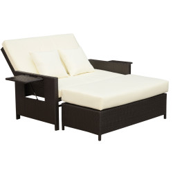 Set mobilier de gradina Outsunny 862-012 (Brown/Cream White) Thumb