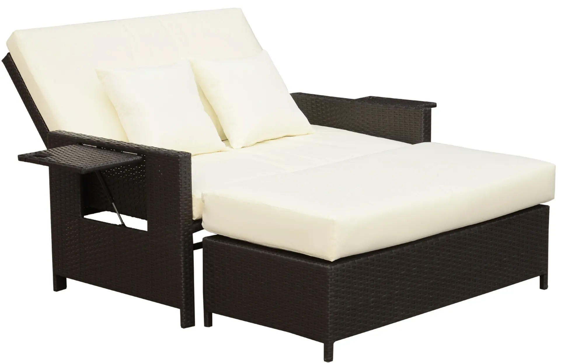 Set mobilier de gradina Outsunny 862-012 (Brown/Cream White)