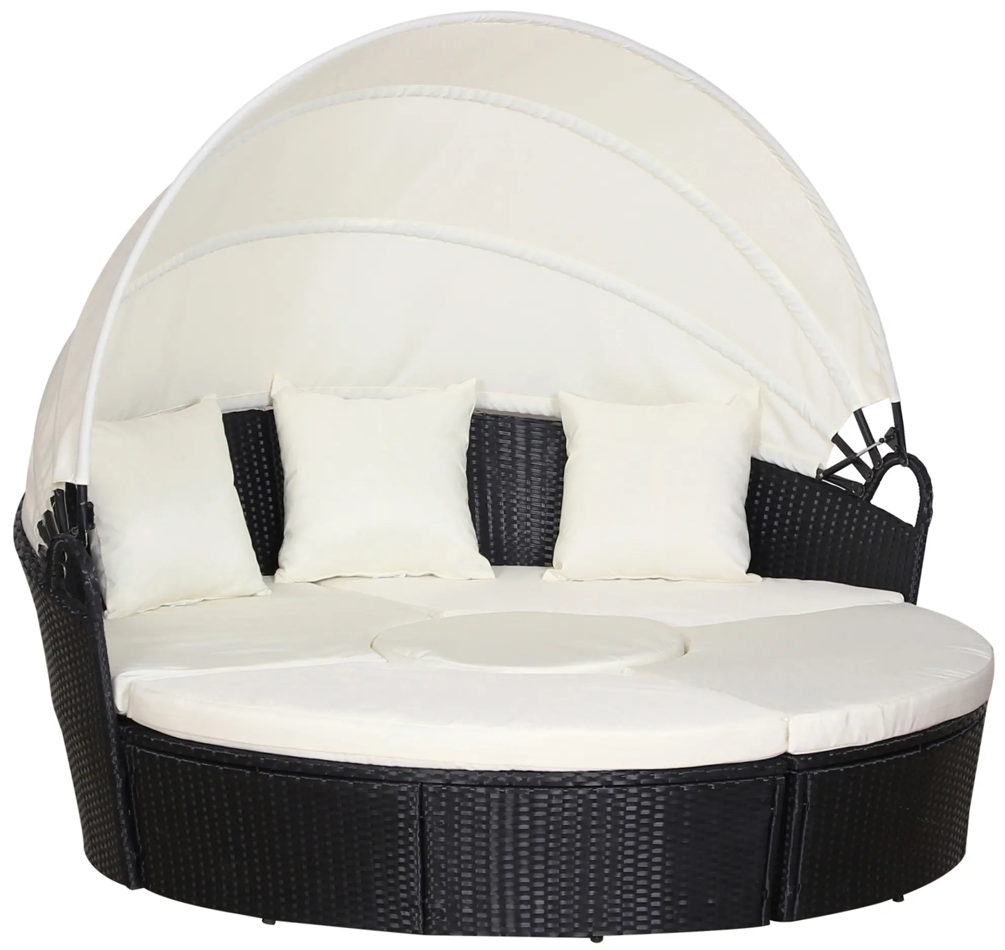 Set mobilier de gradina Outsunny 862-021BK (Black/Beige)