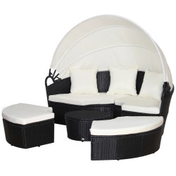 Set mobilier de gradina Outsunny 862-021BK (Black/Beige) Thumb