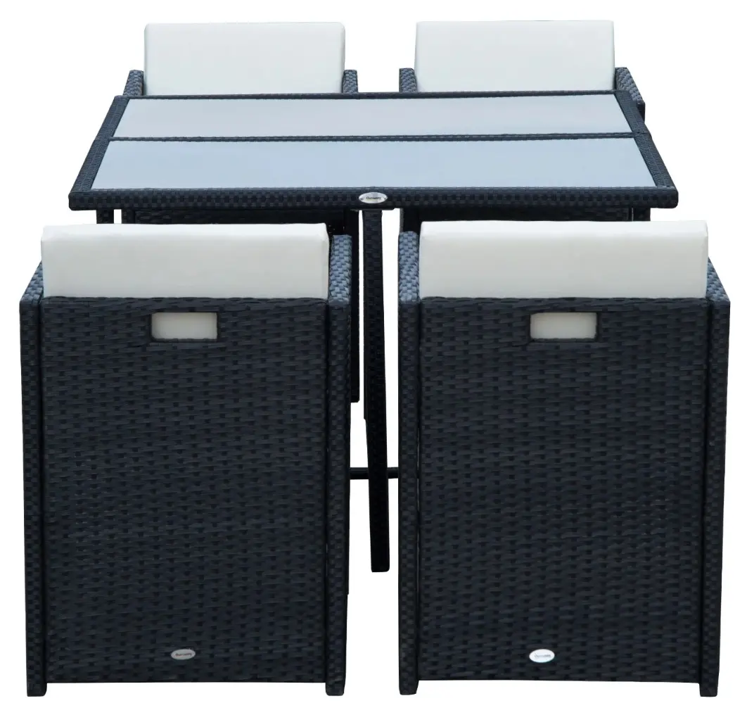 Комплект садовой мебели Outsunny 863-008 (Black) - 2