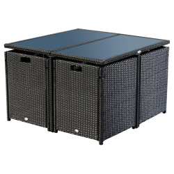 Комплект садовой мебели Outsunny 863-008 (Black) Thumb