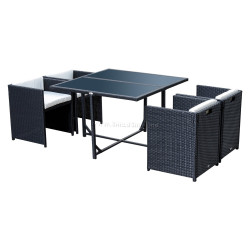 Set mobilier de gradina Outsunny 863-008 (Black)