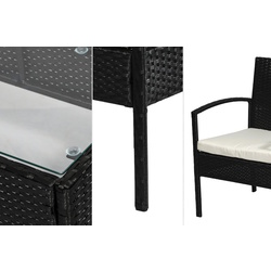 Set mobilier de gradina Outsunny 863-024 (Black/Cream) Thumb