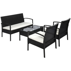 Set mobilier de gradina Outsunny 863-024 (Black/Cream) Thumb