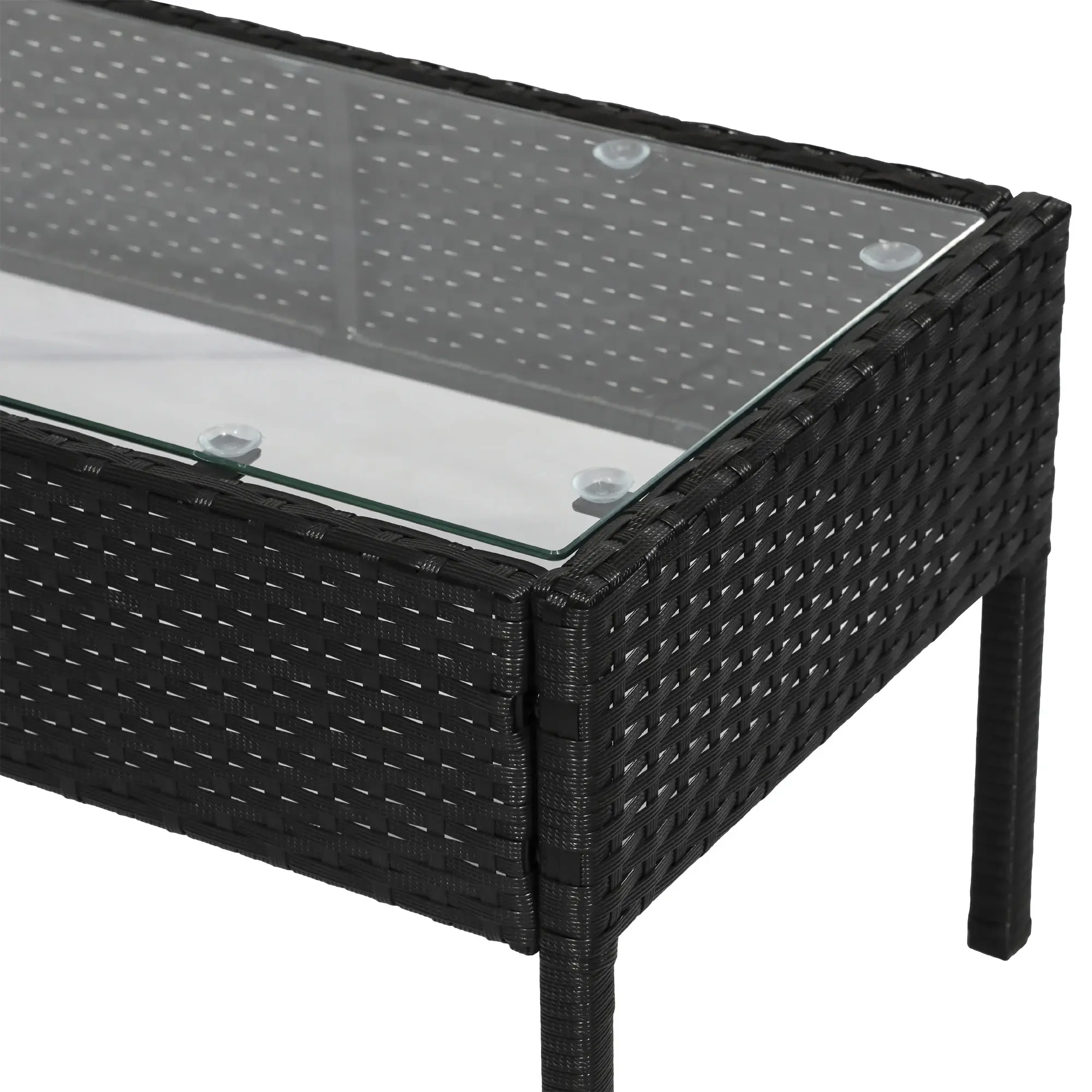 Set mobilier de gradina Outsunny 863-024 (Black/Cream)