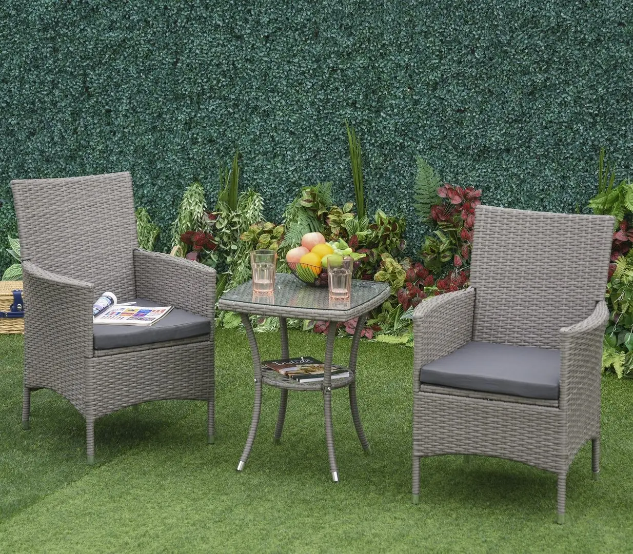 Комплект садовой мебели Outsunny 863-033V01 (Grey) - 2