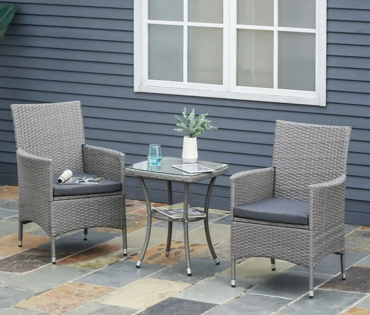 Комплект садовой мебели Outsunny 863-033V01 (Grey)