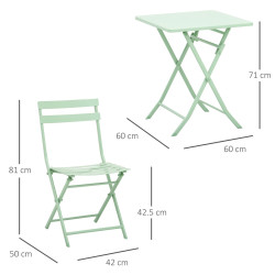 Set mobilier de gradina Outsunny 863-055GN (Green) Thumb