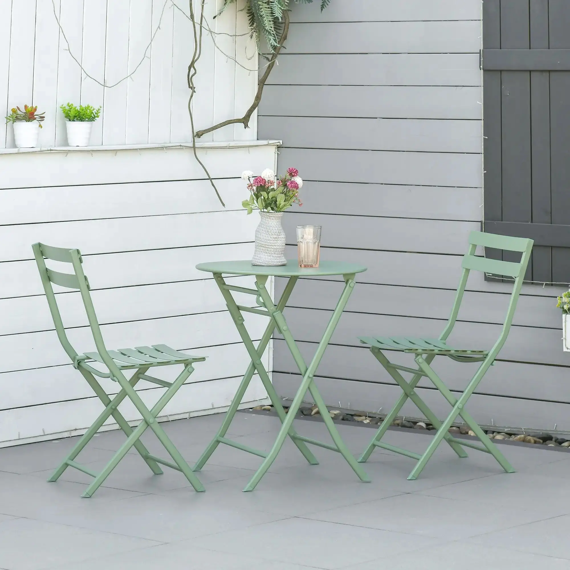 Set mobilier de gradina Outsunny 863-056 (Green)