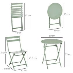 Set mobilier de gradina Outsunny 863-056 (Green) Thumb