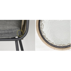 Set mobilier de gradina Outsunny 863-066 (Khaki/Grey) Thumb