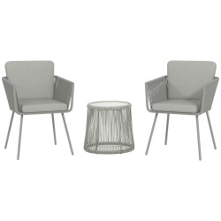 Set mobilier de gradina Outsunny 863-066V00LG (Light Grey) Thumb