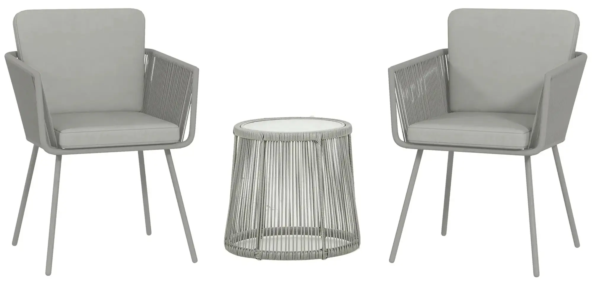 Set mobilier de gradina Outsunny 863-066V00LG (Light Grey) - 4