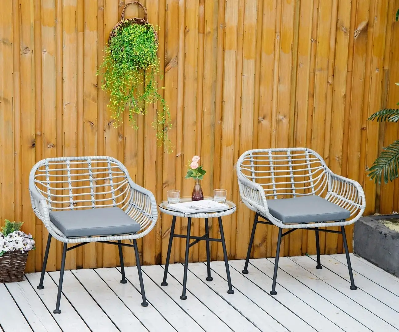 Комплект садовой мебели Outsunny 863-085 (Grey)