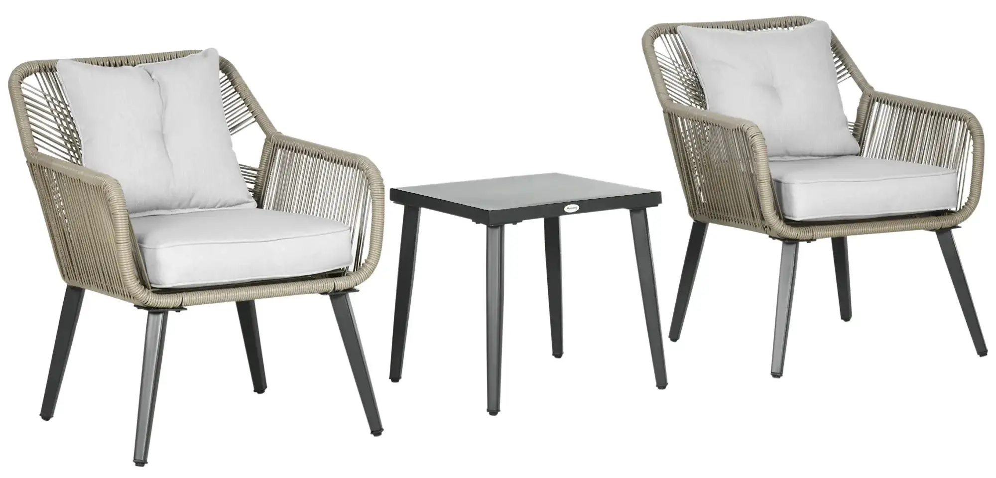 Set mobilier de gradina Outsunny 863-110V01KK (Grey) - 3