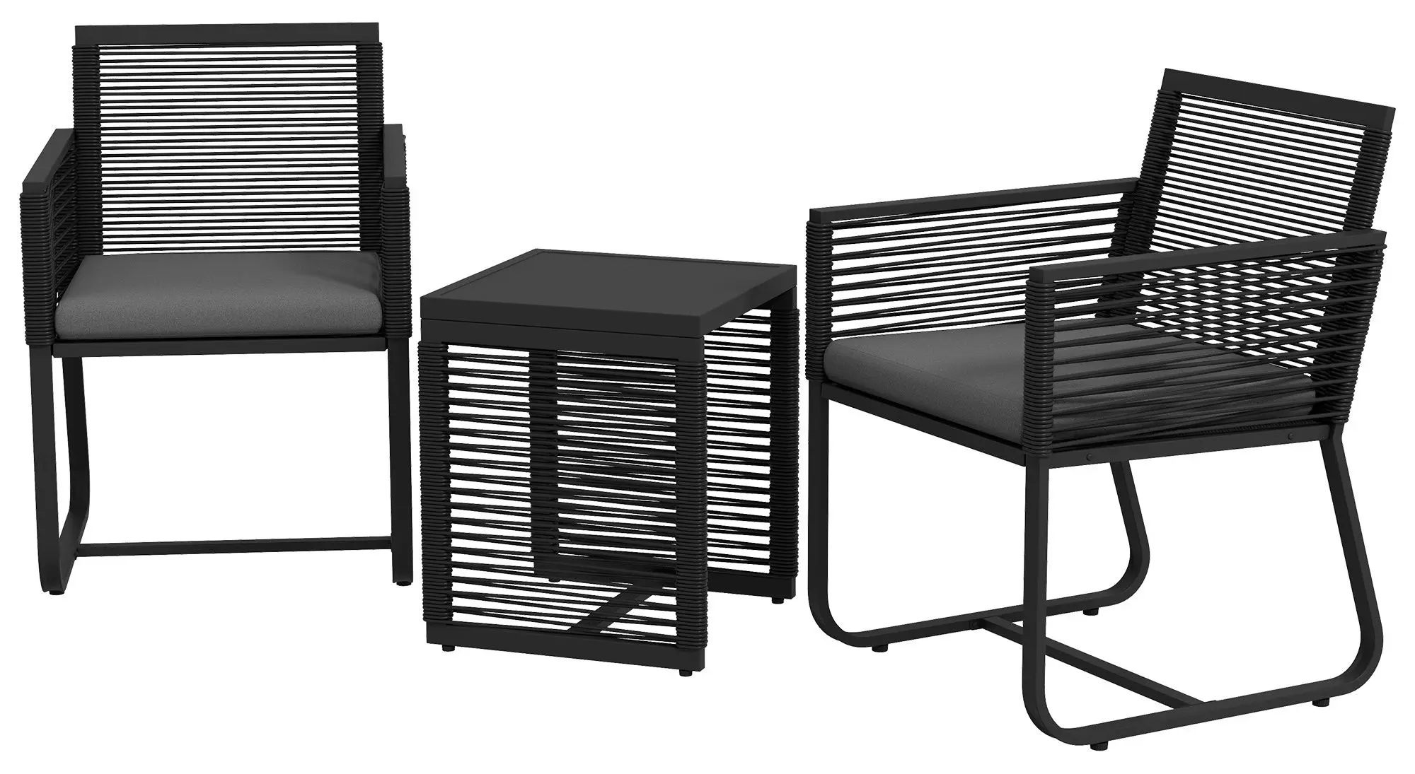 Set mobilier de gradina Outsunny 863-140V00BK (Black)