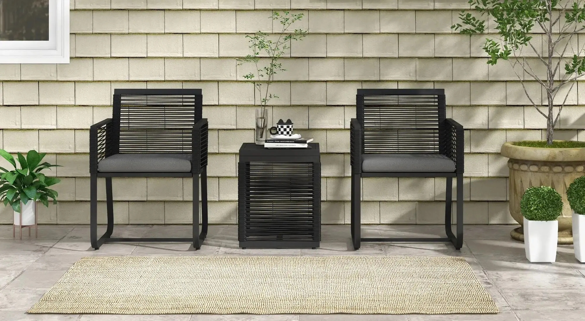 Set mobilier de gradina Outsunny 863-140V00BK (Black)