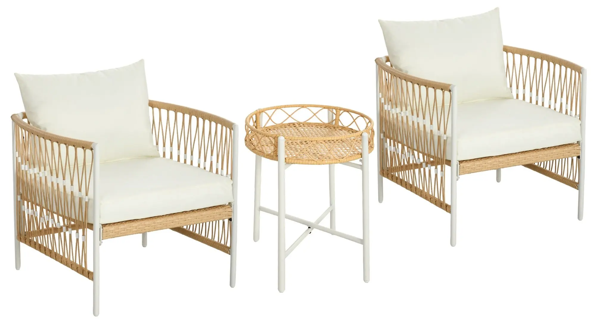 Комплект садовой мебели Outsunny 863-146V00YL (Yellow/White)