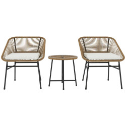 Set mobilier de gradina Outsunny 863-174V00ND (Natural/Black) Thumb