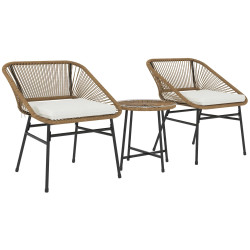 Set mobilier de gradina Outsunny 863-174V00ND (Natural/Black) Thumb