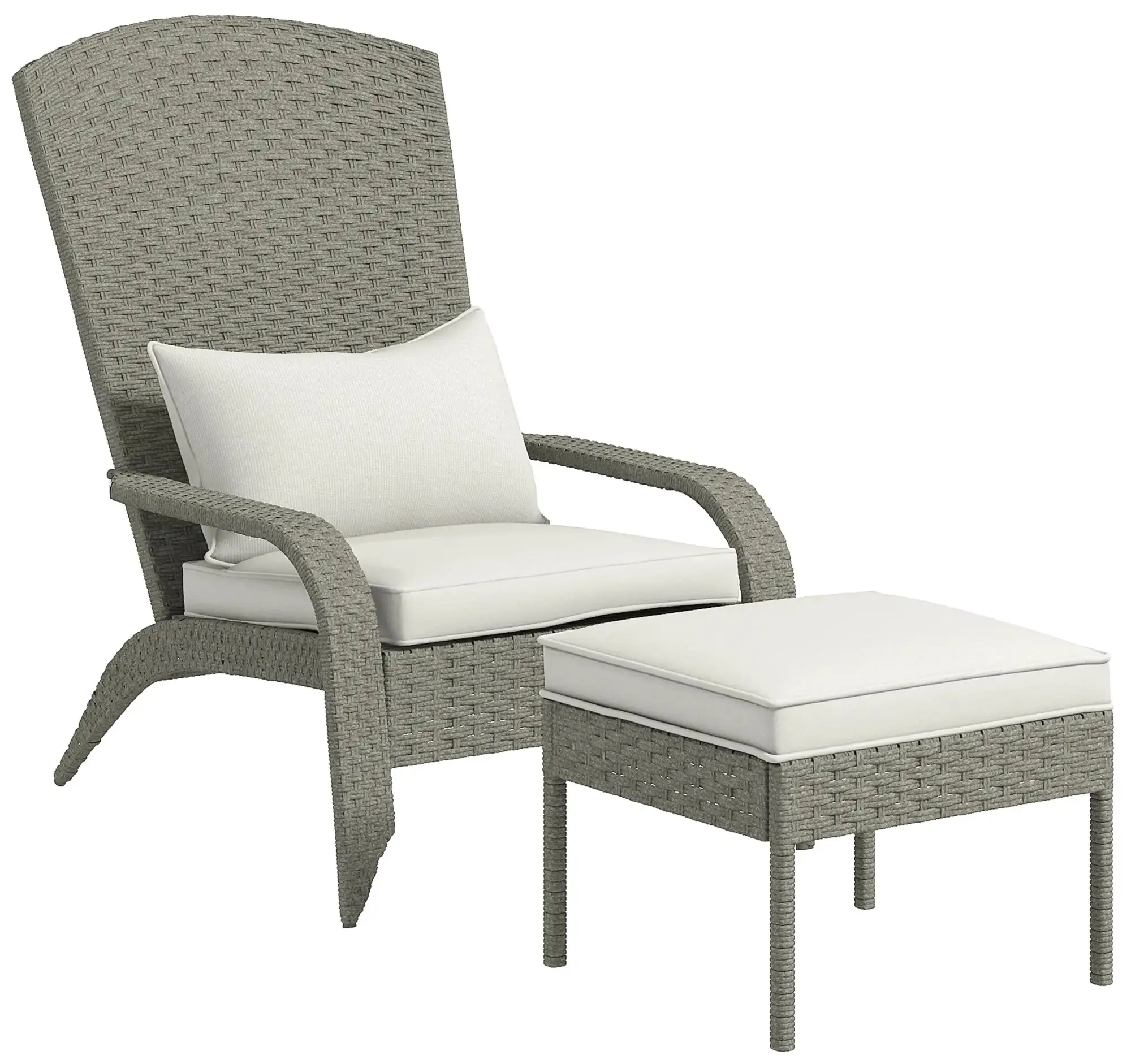 Set mobilier de gradina Outsunny 867-173V01CW (Grey/Cream White) - 3