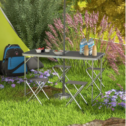Комплект садовой мебели Outsunny A20-416V00BK (Black/Silver)