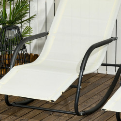 Комплект садовых кресел-качалок Outsunny 84G-084V00BG (Beige) Thumb