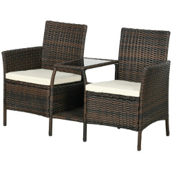 Комплект садовых кресел Outsunny 867-180V00MB (Brown) Thumb