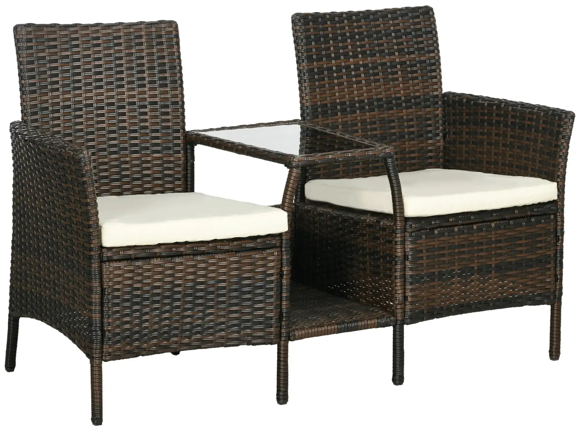 Комплект садовых кресел Outsunny 867-180V00MB (Brown) - 3