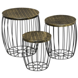Set masute de gradina Outsunny 84B-488 (Black/Bronze) Thumb