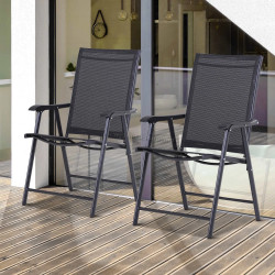 Set scaune de gradina Outsunny 84B-381BK (Black)