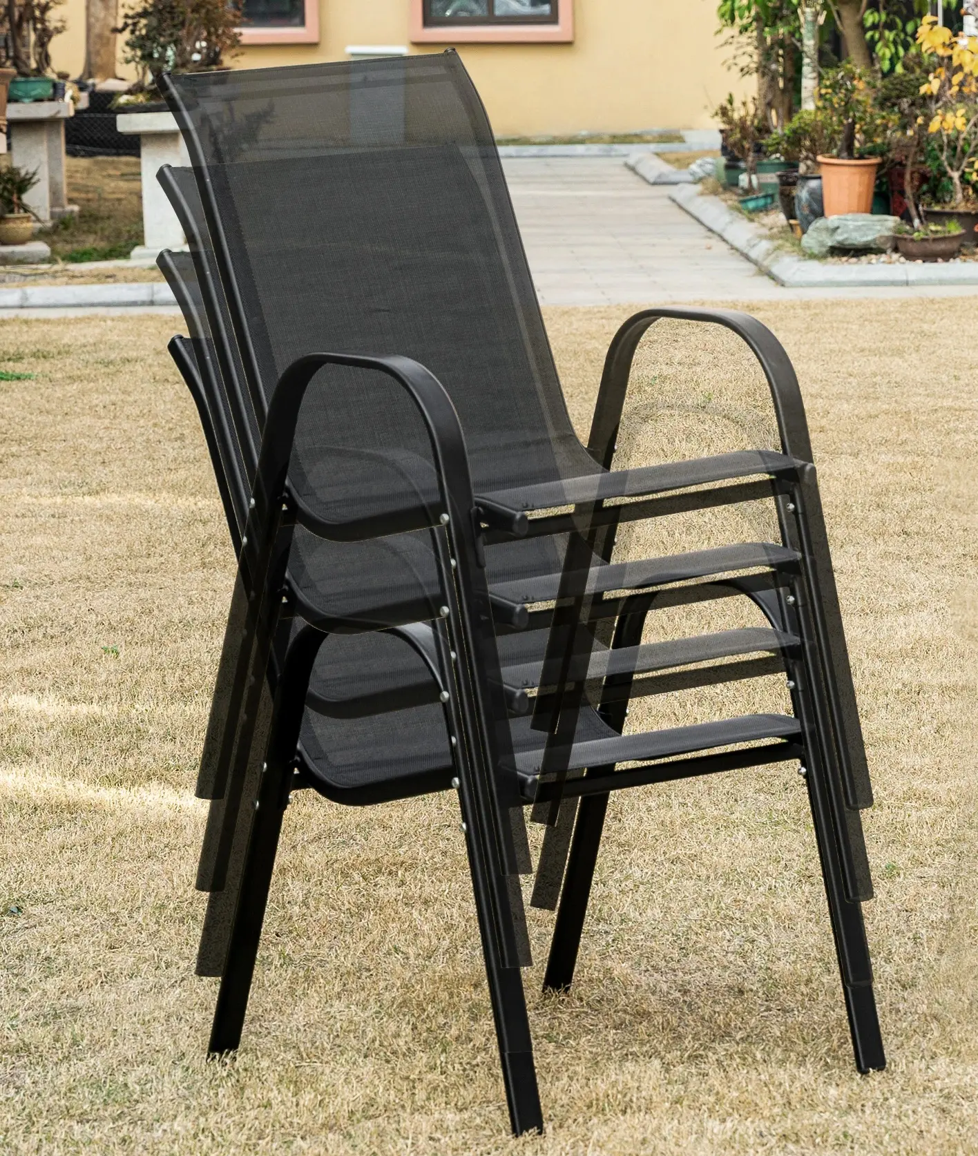 Set scaune de gradina Outsunny 84B-703V01BK (Black) - 4