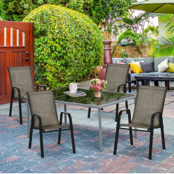 Set scaune de gradina Outsunny 84B-925 (Brown)